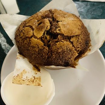 Cornerstone Bakery & Cafe - Sunrise Muffin with icing - Bakeries Near Me - Ruidoso, New Mexico