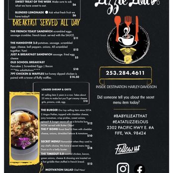 Lizzie Lou's Too - Menu for 11/11/2023 Subject to change without notice! - Cafes Near Me - Tacoma, Washington Lizzie Lou's Too - Menu for 11/11/2023 Subject to change without notice! - Cafes Near Me - Tacoma, Washington