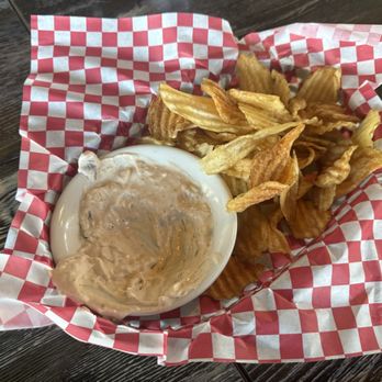 Kowaliga Restaurant - Onion dip and homemade chips - Southern Near Me - Alexander City, Alabama