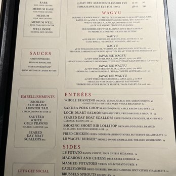LB Steak - Dinner Menu - Steakhouses Near Me - San Jose, California LB Steak - Dinner Menu - Steakhouses Near Me - San Jose, California