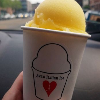 Ava's Italian Ice - a hand holding a cup of ice cream - Shaved Ice Near Me - Chicago, Illinois