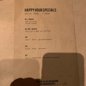 Claw Daddy's - Happy hour - Cajun/Creole Near Me - Brooklyn, New York