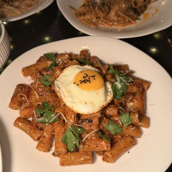 DA O’N - Spicy Pork Rigatoni _ Another [ DAON ] Signature Korean Pasta - Korean Near Me - Houston, Texas