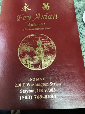 Menu photo 2 Fey Asian Stayton, OR