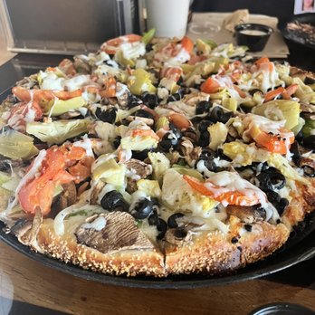 Pizza Plus - Veggie pizza with white sauce - Pizza Near Me - Riverbank, California Pizza Plus - Veggie pizza with white sauce - Pizza Near Me - Riverbank, California