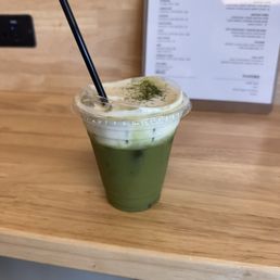 Brown Sugar Matcha Latte
