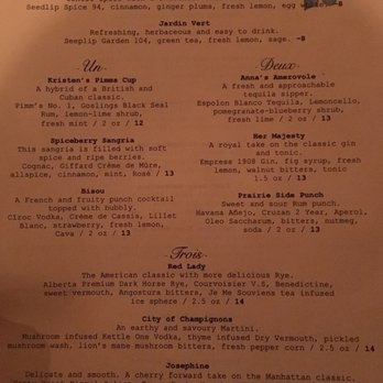 Chartier - Cocktails - French Near Me - Beaumont, Alberta