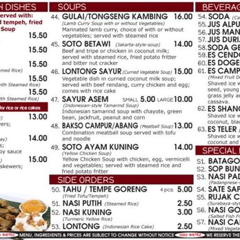 Indo Bistro - Menu - Indonesian Near Me - West Covina, California