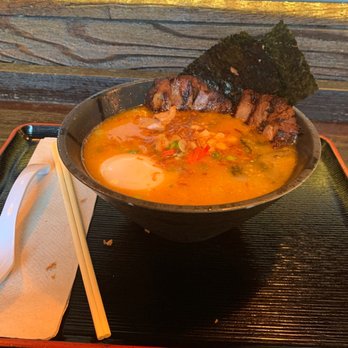 Ten Ramen - Tokontsu ramen + egg and chashu x2 corn might have been added on also, get spice on the side - Ramen Near Me - Dallas, Texas