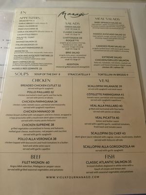 Menu photo 1 Le Vieux Four Manago Kirkland, QC Menu photo 1 Le Vieux Four Manago Kirkland, QC