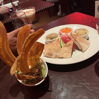 54 Below - Plantain chips and mezze platter - Lounges Near Me - New York, New York 54 Below - Plantain chips and mezze platter - Lounges Near Me - New York, New York
