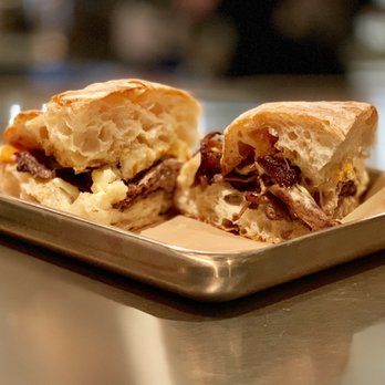 Easy Tiger - The ciabatta's crisp crust and soft airy exterior really are the star of the cheesy Italian Beef. - Beer Gardens Near Me - Austin, Texas Easy Tiger - The ciabatta's crisp crust and soft airy exterior really are the star of the cheesy Italian Beef. - Beer Gardens Near Me - Austin, Texas