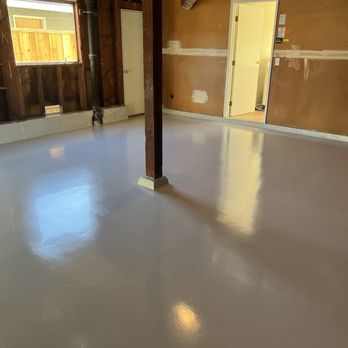 The Epoxy Guy - Finished epoxy coats, just before adding antislip clear coat - Flooring Near Me - San Carlos, California