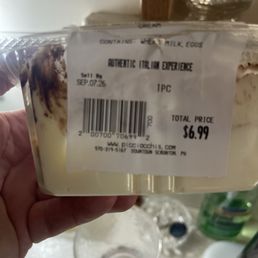 Take out tiramisu that had old sell by date. Take out tiramisu that had old sell by date.