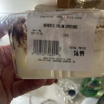 Picciocchi's Pasta - Take out tiramisu that had old sell by date. - Italian Near Me - Scranton, Pennsylvania Picciocchi's Pasta - Take out tiramisu that had old sell by date. - Italian Near Me - Scranton, Pennsylvania
