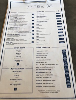 Menu photo 8 Astra Miami, FL
