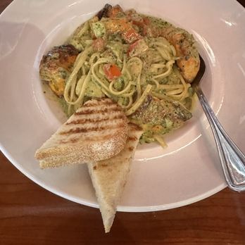 Panini Kabob Grill - Pesto Linguine With Chicken - Mediterranean Near Me - Long Beach, California Panini Kabob Grill - Pesto Linguine With Chicken - Mediterranean Near Me - Long Beach, California