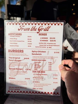 Menu photo 1 Tony's Bar & Deli Placentia, CA Menu photo 1 Tony's Bar & Deli Placentia, CA