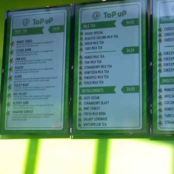 Top Up - Bubble Tea Near Me - Alameda, California