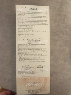 Menu photo 3 Legendary Grind Middlebury, IN