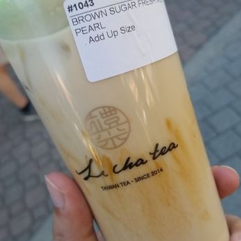 Li Cha Tea - Brown Sugar Fresh Milk Tea - Bubble Tea Near Me - Walnut Creek, California