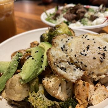 Original ChopShop - Chicken Teriyaki Chicken Bowl add egg - New American Near Me - Plano, Texas