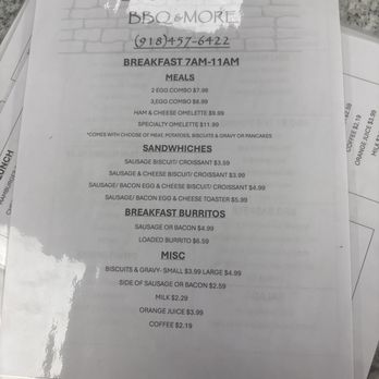 Stone Ridge BBQ And More - Breakfast menu - Breakfast & Brunch Near Me - Gore, Oklahoma Stone Ridge BBQ And More - Breakfast menu - Breakfast & Brunch Near Me - Gore, Oklahoma