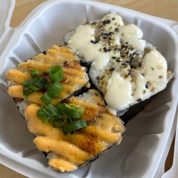 Shootz - Spam Brulee Musubi & Honey Coconut Shrimp Musubi! - Hawaiian Near Me - Ontario, California Shootz - Spam Brulee Musubi & Honey Coconut Shrimp Musubi! - Hawaiian Near Me - Ontario, California