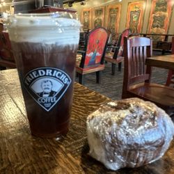 Cold brew and dark chocolate muffin