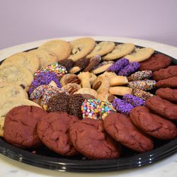 Lavender 'n Cream - Cookies & Petits Fours catering plate