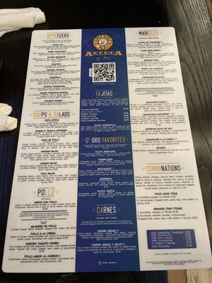 Menu photo 4 Azteca D'Oro Mexican Restaurant Lake Nona Orlando, FL