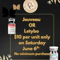 Cyrus Cosmetics - $10 per unit Jeuveau or Letybo, one day only in June! Book your appointment today, limited appointments available