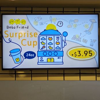 Boba Friend - Surprise cup is an extra $3.95 - Bubble Tea Near Me - Monrovia, California Boba Friend - Surprise cup is an extra $3.95 - Bubble Tea Near Me - Monrovia, California