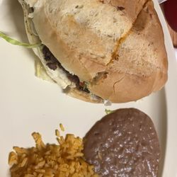 Rancho Alegre Restaurant - Torta with rice and beans