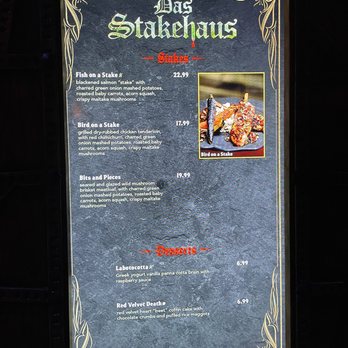 Das Stakehaus - menu - Steakhouses Near Me - Orlando, Florida