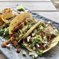 Santa Maria Taqueria - Tacos. Many different meats to choose from.