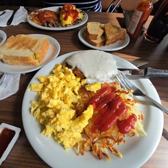 Denny's - Country steak breakfast - American Near Me - Bellflower, California Denny's - Country steak breakfast - American Near Me - Bellflower, California