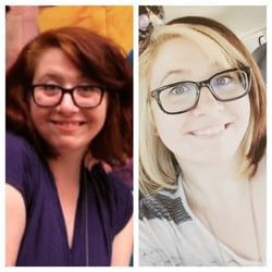 A New York Touch - Today's 'do! From drab orangey-red with roots that were too light, to fab brownish/blonde with roots that blend nicely. I love!