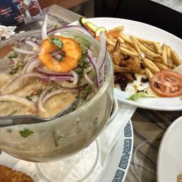 Leche de Tigre and Camarones Ajillo