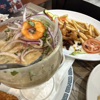 Inca Fusion Peruvian Restaurant - Leche de Tigre and Camarones Ajillo - Desserts Near Me - Avondale, Arizona