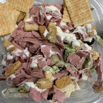 Subway - a plastic container with a salad and crackers - Sandwiches Near Me - Jacksonville, Florida
