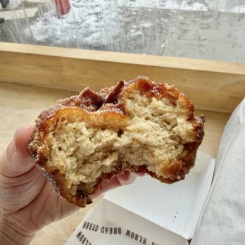 Elbow Bread - Triple apple cider cake doughnut-- soft, moist, and almost creamy inside + fragrant apple flavor - Bakeries Near Me - New York, New York Elbow Bread - Triple apple cider cake doughnut-- soft, moist, and almost creamy inside + fragrant apple flavor - Bakeries Near Me - New York, New York