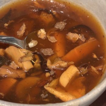 Wok Inn - Hot and sour soup with crunch wonton strips - Chinese Near Me - Boynton Beach, Florida