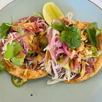 Perla's - Ahi Tuna Tostadas - Seafood Near Me - Austin, Texas