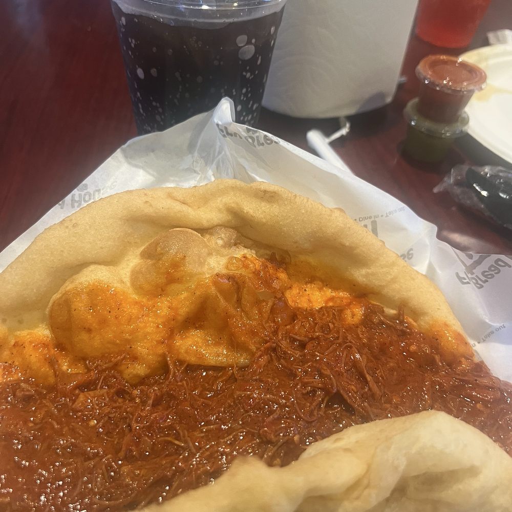 Red chili popover. Red chili popover.