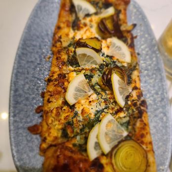 Besa - Open face spinach pie - New American Near Me - Detroit, Michigan Besa - Open face spinach pie - New American Near Me - Detroit, Michigan