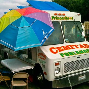Cemitas - La Princesita #1 view from sidewalk. - Food Trucks Near Me - Los Angeles, California