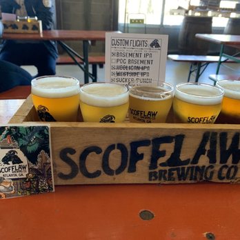 Scofflaw Brewing - A flight - Breweries Near Me - Atlanta, Georgia