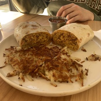 The Breeze Cafe - Breeze Burrito with Hashbrowns - Breakfast & Brunch Near Me - Newark, California The Breeze Cafe - Breeze Burrito with Hashbrowns - Breakfast & Brunch Near Me - Newark, California