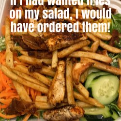 Take Out Today - Who wants French Fries on their salad????